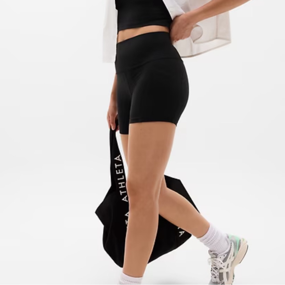 Athleta Black Biker Shorts